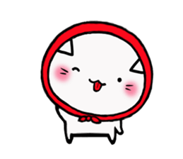 The cat which likes bandana sticker #13048727