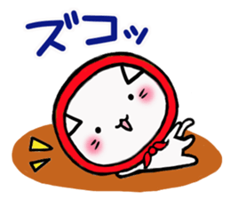 The cat which likes bandana sticker #13048730