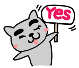 Cute cat (CAT) sticker #13048959