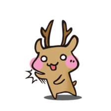 Be with deer Plus++++ sticker #13049150
