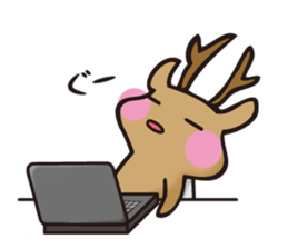 Be with deer Plus++++ sticker #13049172