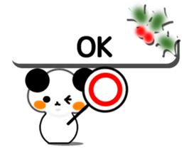 Animal stuffed toy.Christmas sticker #13049194