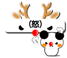 Animal stuffed toy.Christmas sticker #13049209