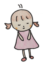 Gentle girl. The English version sticker #13049215