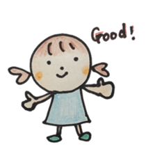 Gentle girl. The English version sticker #13049217