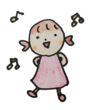 Gentle girl. The English version sticker #13049220