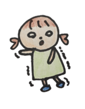 Gentle girl. The English version sticker #13049224