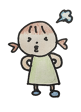 Gentle girl. The English version sticker #13049225