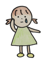 Gentle girl. The English version sticker #13049227