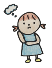 Gentle girl. The English version sticker #13049228