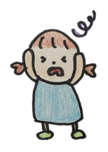 Gentle girl. The English version sticker #13049230