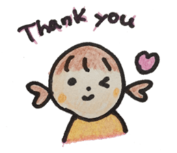 Gentle girl. The English version sticker #13049236