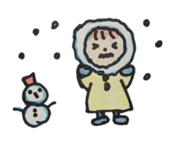 Gentle girl. The English version sticker #13049239