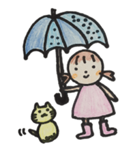 Gentle girl. The English version sticker #13049240