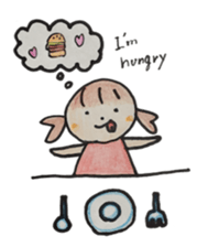 Gentle girl. The English version sticker #13049244