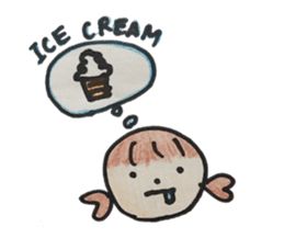 Gentle girl. The English version sticker #13049245