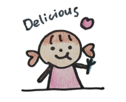 Gentle girl. The English version sticker #13049246