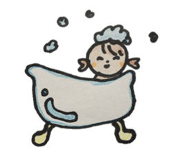 Gentle girl. The English version sticker #13049247