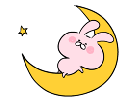 Loose love moving rabbit. sticker #13051304