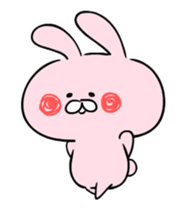 Loose love moving rabbit. sticker #13051309