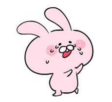 Loose love moving rabbit. sticker #13051310