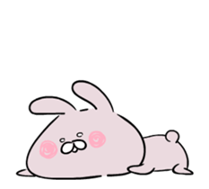 Loose love moving rabbit. sticker #13051317