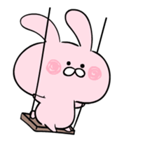 Loose love moving rabbit. sticker #13051323