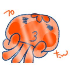 Four seasons of the jellyfish sticker #13051343