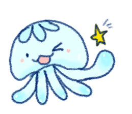 Four seasons of the jellyfish sticker #13051349