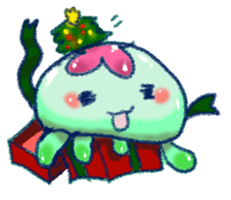 Four seasons of the jellyfish sticker #13051352