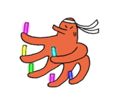 Octopus&friend sticker #13051450