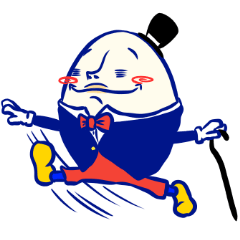 Humpty Dumpty Sticker