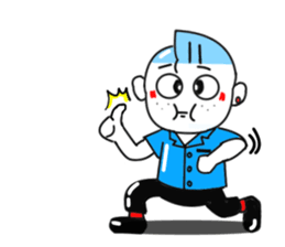 Rock 'n' roll man Tari4 sticker #13052335