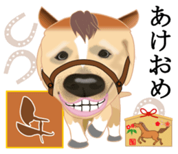 Auspicious sticker set of Labrador dog sticker #13052380