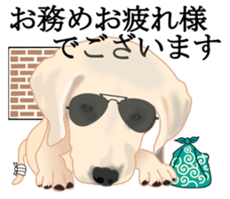 Auspicious sticker set of Labrador dog sticker #13052405