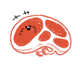 Raw meat sticker #13053138