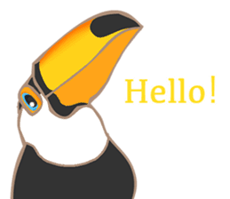 Vividly Toco Toucans! sticker #13053206