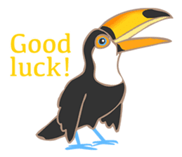 Vividly Toco Toucans! sticker #13053211