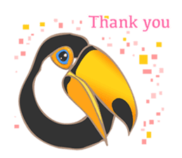 Vividly Toco Toucans! sticker #13053212