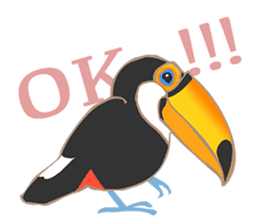 Vividly Toco Toucans! sticker #13053215