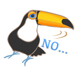 Vividly Toco Toucans! sticker #13053216