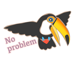 Vividly Toco Toucans! sticker #13053217