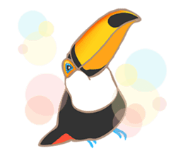 Vividly Toco Toucans! sticker #13053218