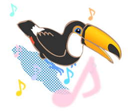 Vividly Toco Toucans! sticker #13053220