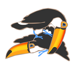 Vividly Toco Toucans! sticker #13053224