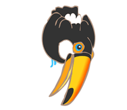 Vividly Toco Toucans! sticker #13053229