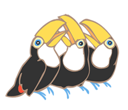 Vividly Toco Toucans! sticker #13053230