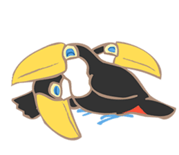 Vividly Toco Toucans! sticker #13053232