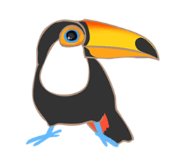 Vividly Toco Toucans! sticker #13053234