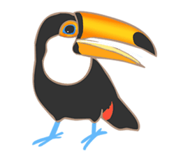 Vividly Toco Toucans! sticker #13053235